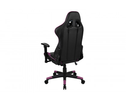 BLNK X20 Gaming Racing Office Ergonomic Computer PC Adjustable Swivel Chair with Fully Reclining Back - Purple