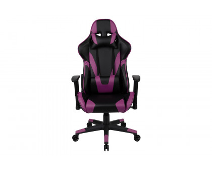 BLNK X20 Gaming Racing Office Ergonomic Computer PC Adjustable Swivel Chair with Fully Reclining Back - Purple