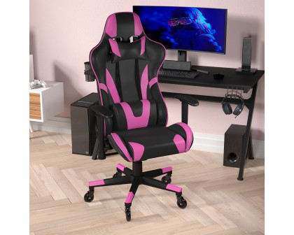 BLNK X20 Gaming Racing Office Computer PC Adjustable Chair with Reclining Back and Transparent Roller Wheels