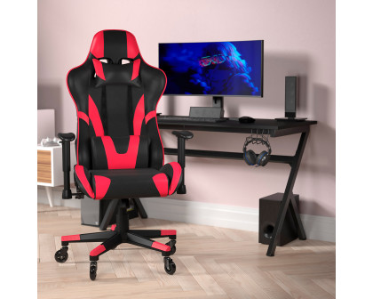 BLNK X20 Gaming Racing Office Computer PC Adjustable Chair with Reclining Back and Transparent Roller Wheels