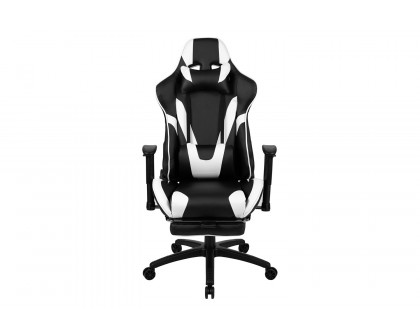 BLNK X30 Gaming Racing Office Ergonomic Computer Chair with Fully Reclining Back and Slide-Out Footrest - Black