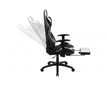 BLNK X30 Gaming Racing Office Ergonomic Computer Chair with Fully Reclining Back and Slide-Out Footrest - Black