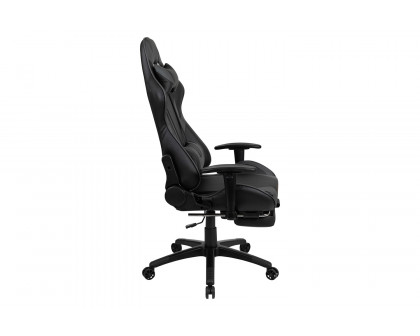 BLNK X30 Gaming Racing Office Ergonomic Computer Chair with Reclining Back and Slide-Out Footrest - Gray