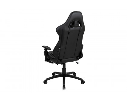 BLNK X30 Gaming Racing Office Ergonomic Computer Chair with Reclining Back and Slide-Out Footrest - Gray