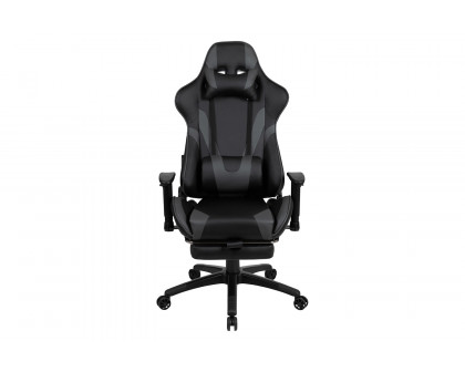 BLNK X30 Gaming Racing Office Ergonomic Computer Chair with Reclining Back and Slide-Out Footrest - Gray