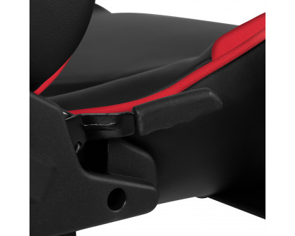 BLNK X30 Gaming Racing Office Ergonomic Computer Chair with Fully Reclining Back and Slide-Out Footrest - Red