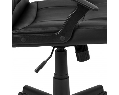 BLNK - Coffman Flash Fundamentals LeatherSoft Mid-Back Padded Task Office Chair with Arms, BIFMA Certified