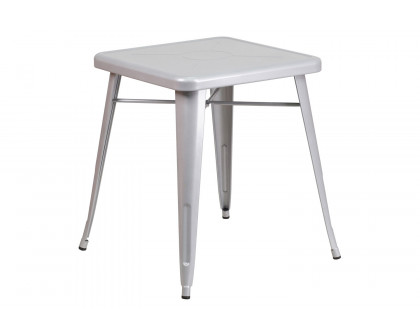 BLNK Prince Commercial Square Metal Indoor-Outdoor Table