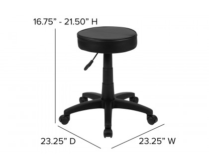 BLNK - Baker Adjustable Doctors Stool on Wheels with Ergonomic Molded Seat