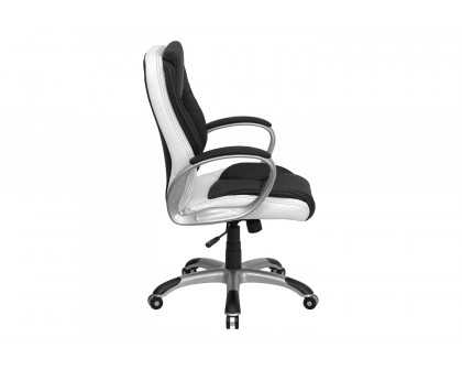 BLNK - LeatherSoft Mid-Back Executive Swivel Office Chair with Arms