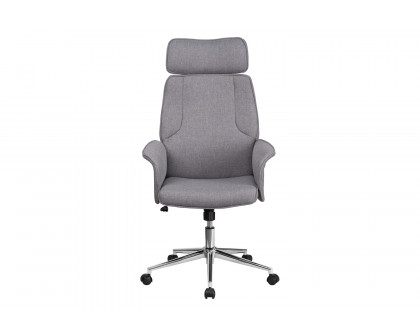 BLNK - Fabric High Back Executive Swivel Office Chair with Chrome Base and Fully Upholstered Arms