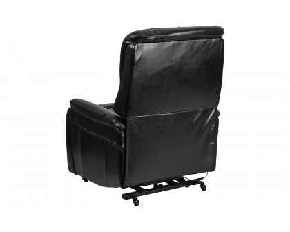 BLNK HERCULES Series LeatherSoft Remote Powered Lift Recliner for Elderly - Black