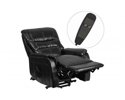 BLNK HERCULES Series LeatherSoft Remote Powered Lift Recliner for Elderly - Black