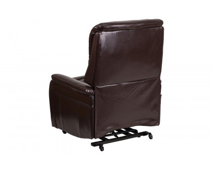 BLNK HERCULES Series LeatherSoft Remote Powered Lift Recliner for Elderly - Brown