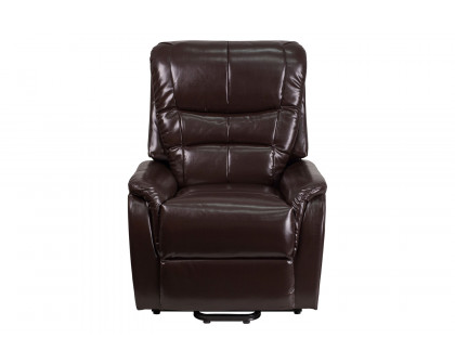 BLNK HERCULES Series LeatherSoft Remote Powered Lift Recliner for Elderly - Brown