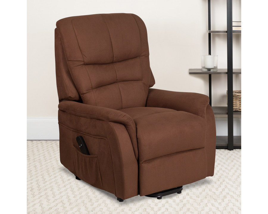 BLNK - HERCULES Series Microfiber Remote Powered Lift Recliner for Elderly