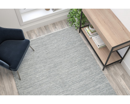 BLNK Abbott Hand Woven Indoor-Outdoor Diamond Pattern Area Rug - Gray, 5'W x 7'L