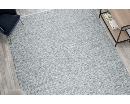 BLNK Abbott Hand Woven Indoor-Outdoor Diamond Pattern Area Rug - Gray, 8'W x 10'L