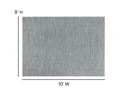 BLNK Abbott Hand Woven Indoor-Outdoor Diamond Pattern Area Rug - Gray, 8'W x 10'L