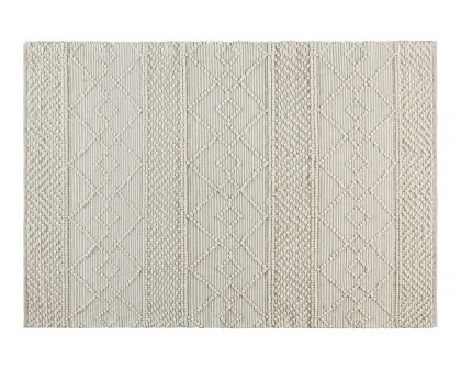 BLNK Melissa Geometric Hand Woven Area Rug - Ivory, 5'W x 7'