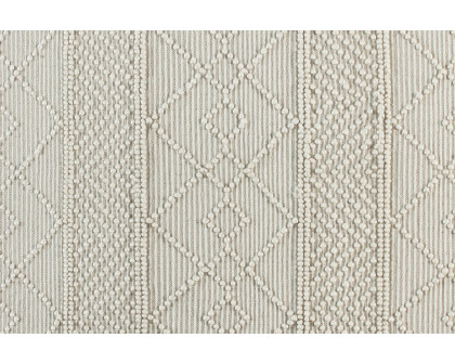 BLNK Melissa Geometric Hand Woven Area Rug - Ivory, 5'W x 7'