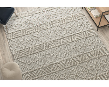 BLNK™ Melissa Geometric Hand Woven Area Rug - Ivory, 8'W x 10'L