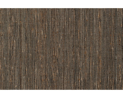 BLNK - Doris Hand Woven Jute and Cotton Blend Area Rug with Braided Tassels in Black and Jute