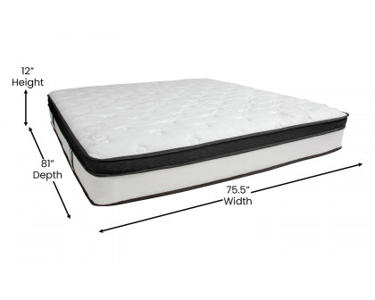 BLNK Capri Comfortable Sleep Memory Foam and Pocket Spring Mattress - King Size