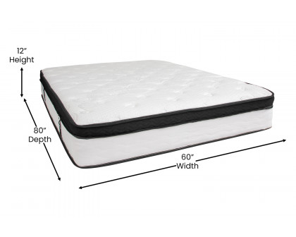 BLNK Capri Comfortable Sleep Memory Foam and Pocket Spring Mattress - Queen Size