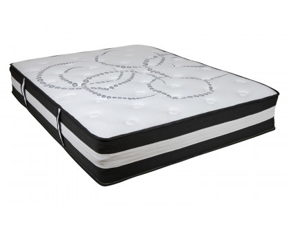 BLNK Capri Comfortable Sleep 12" Foam Pocket Spring Mattress and 2" Gel Memory Foam Topper Bundle - Full Size