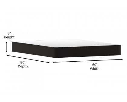 BLNK Capri Comfortable Sleep 8" Foam and Innerspring Hybrid Mattress - Queen Size