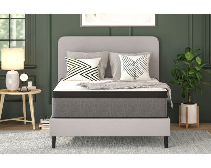 BLNK Capri Comfortable Sleep Euro Pillow Top 13" Hybrid Pocket Spring Mattress - Full Size