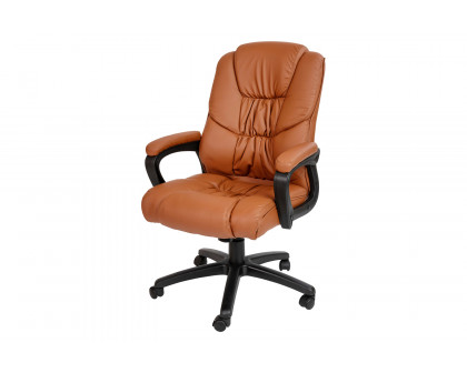 BLNK Flash Fundamentals LeatherSoft Swivel Office Chair with Padded Arms