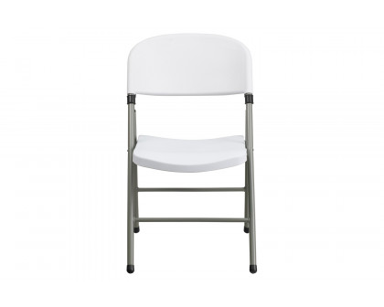 BLNK - HERCULES Series Plastic Folding Chair with Gray Frame