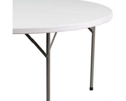 BLNK Elon Style 2 Round Plastic Split Folding Table - 5'D