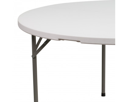 BLNK Elon Style 2 Round Plastic Split Folding Table - 5'D