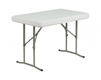 BLNK - Rowan Portable Plastic Folding Bench and Table Set 3 Piece