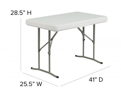 BLNK - Rowan Portable Plastic Folding Bench and Table Set 3 Piece