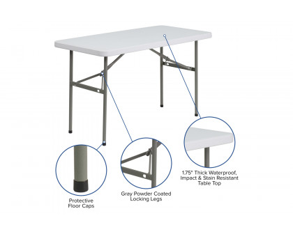 BLNK Elon Plastic Folding Table - 4'L