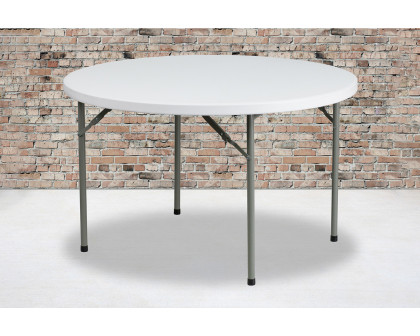 BLNK Elon Round Plastic Solid Folding Table