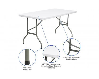 BLNK™ Elon Plastic Folding Table - 5'L