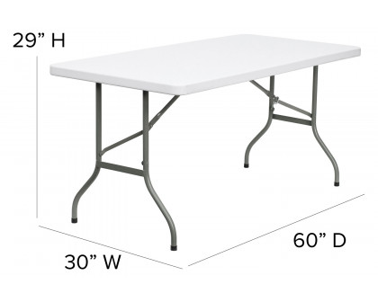 BLNK™ Elon Plastic Folding Table - 5'L