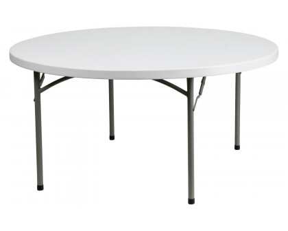 BLNK Elon Round Plastic Solid Folding Table