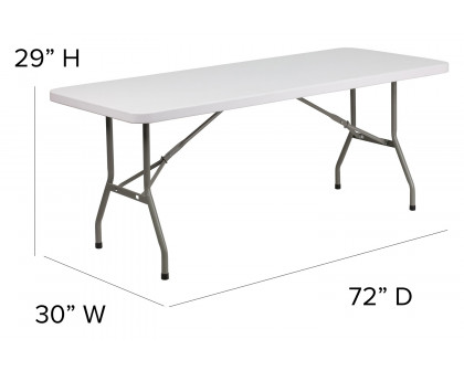 BLNK™ Elon Plastic Folding Table - 6'L