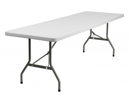 BLNK™ Elon Plastic Folding Table - 8'L