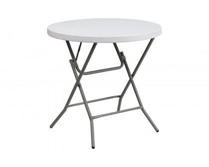 BLNK - Elon Round Plastic Plastic Folding Table