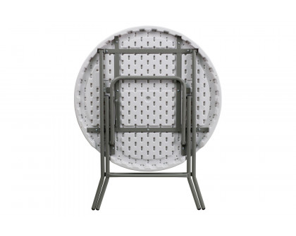 BLNK - Elon Round Plastic Plastic Folding Table