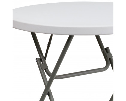 BLNK - Elon Round Plastic Plastic Folding Table