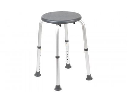 BLNK HERCULES Series Medical Adjustable Bath and Shower Stool - Gray