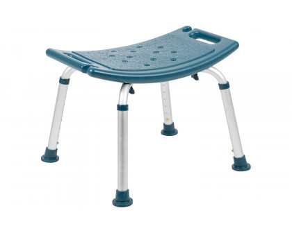 BLNK HERCULES Series Medical Adjustable Bath and Shower Chair with Non-slip Feet - Navy